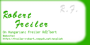 robert freiler business card